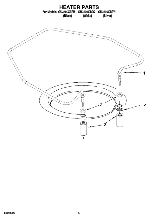 Diagram for GU3600XTSY1