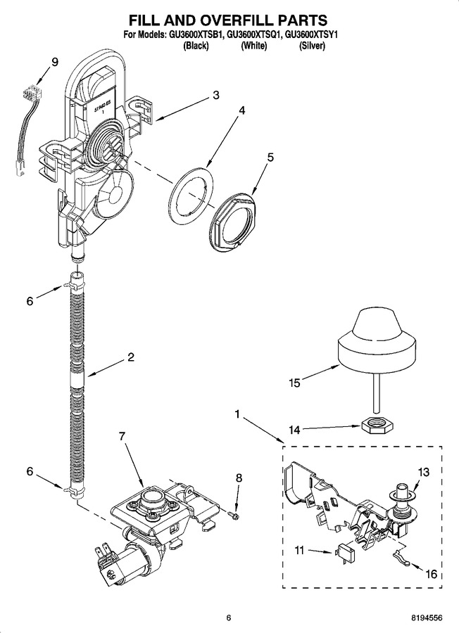Diagram for GU3600XTSY1