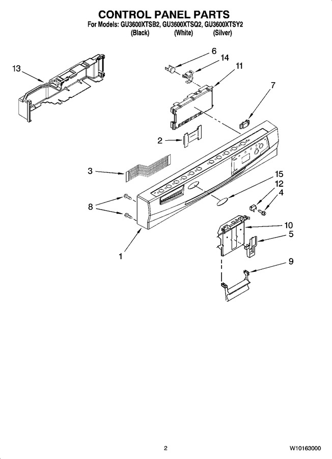 Diagram for GU3600XTSY2