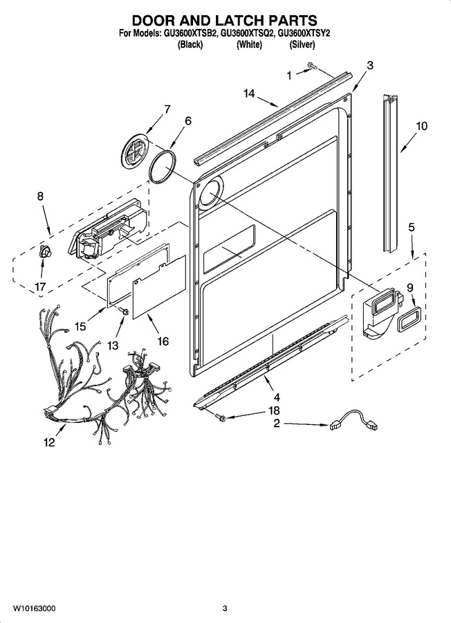 Diagram for GU3600XTSY2