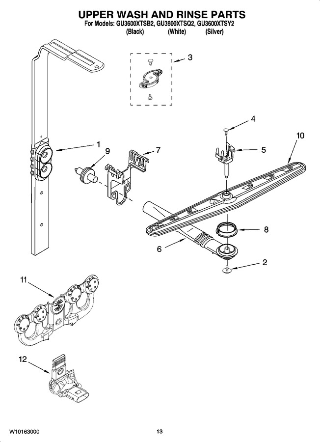Diagram for GU3600XTSY2
