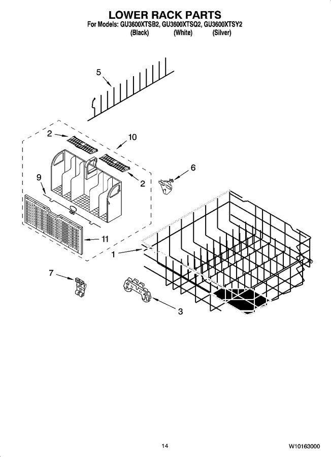 Diagram for GU3600XTSY2