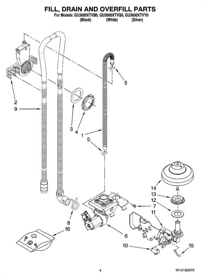 Diagram for GU3600XTVY0