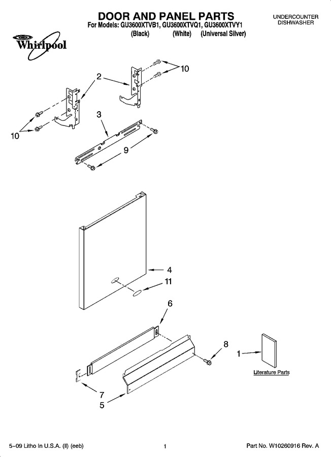 Diagram for GU3600XTVY1