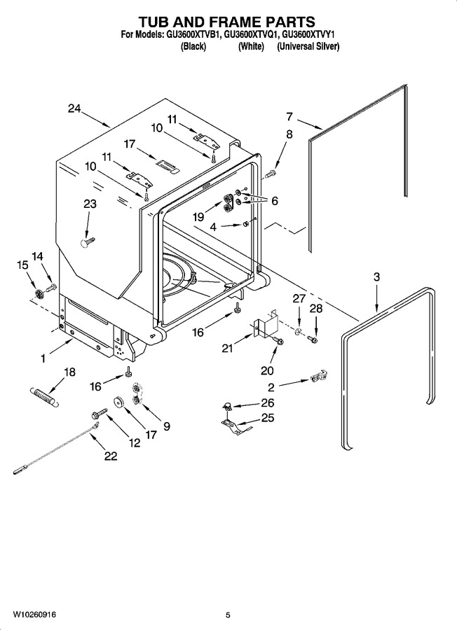 Diagram for GU3600XTVQ1