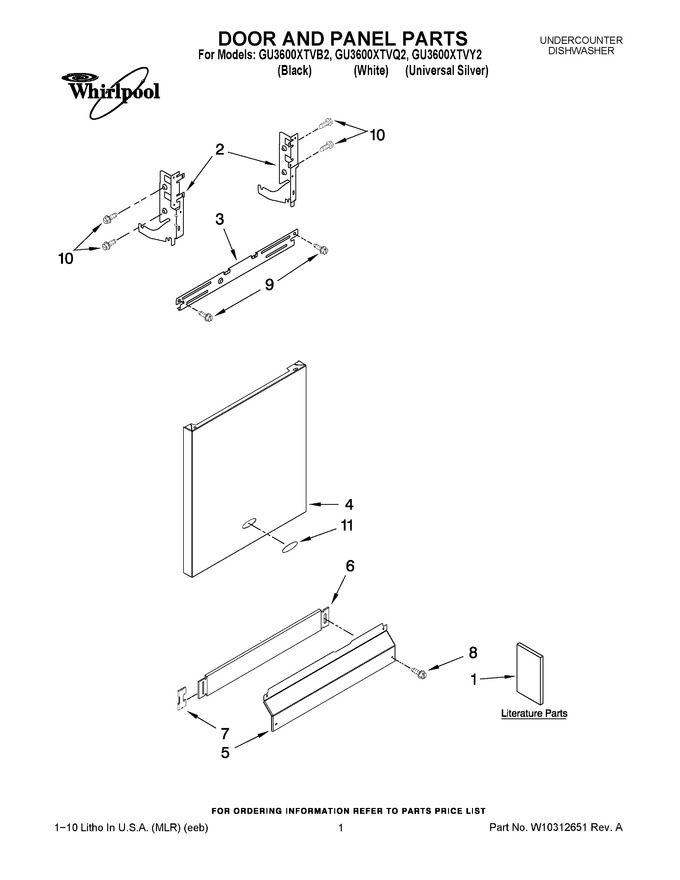 Diagram for GU3600XTVQ2