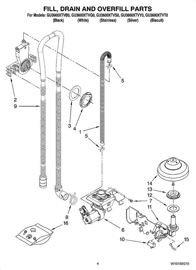 Diagram for GU3600XTVS0