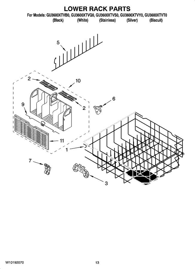 Diagram for GU3600XTVS0