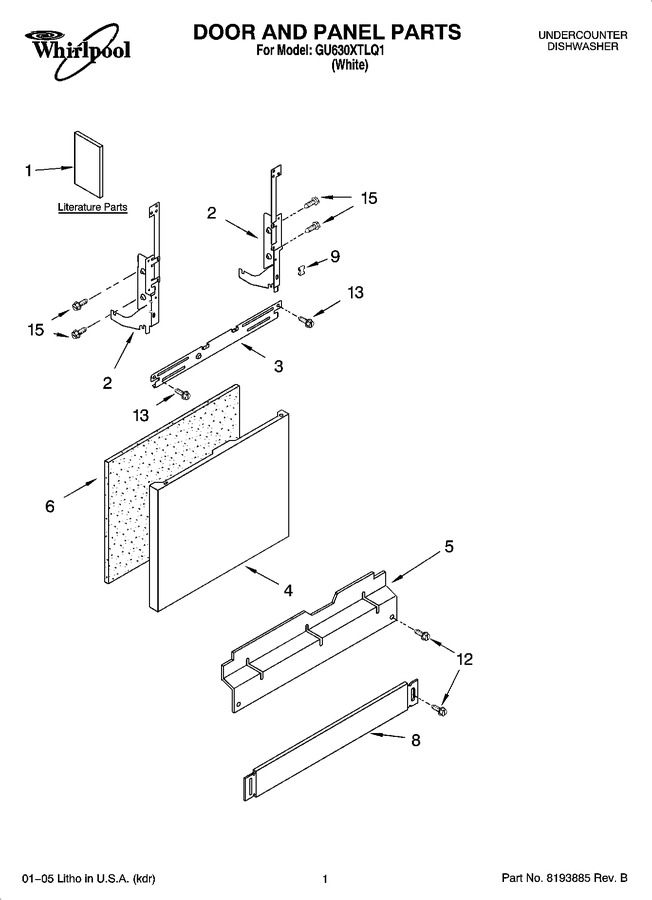 Diagram for GU630XTLQ1