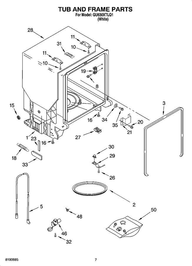 Diagram for GU630XTLQ1