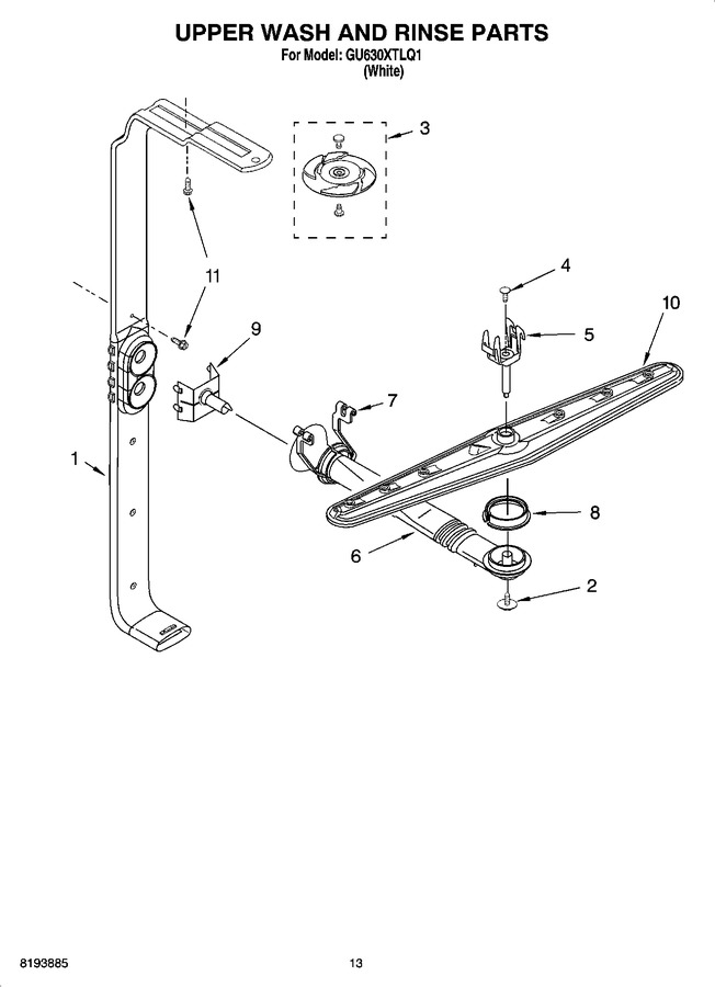 Diagram for GU630XTLQ1