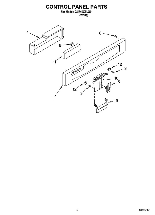 Diagram for GU640XTLQ0