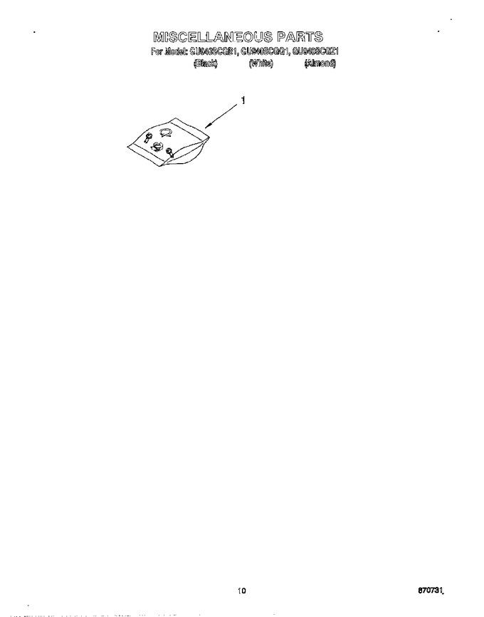Diagram for GU940SCGZ1