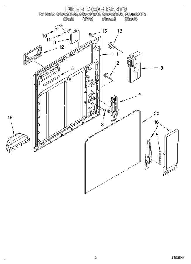 Diagram for GU940SCGB3