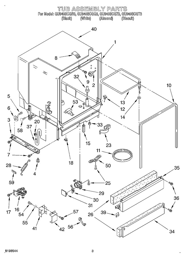 Diagram for GU940SCGB3