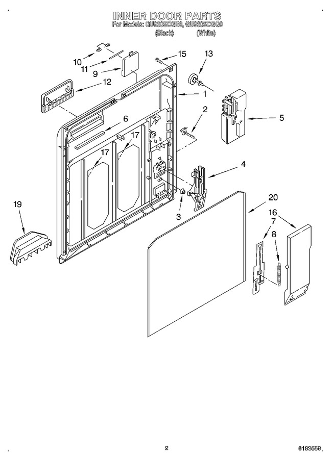 Diagram for GU960SCGB0
