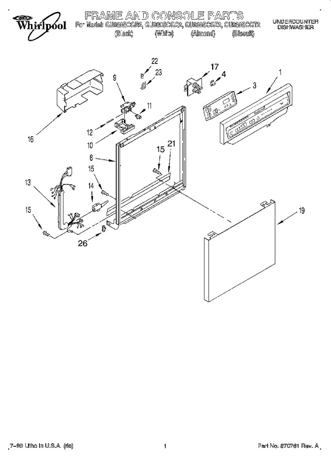 Diagram for GU980SCGQ2