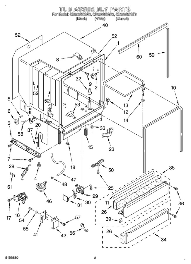 Diagram for GU980SCGT3