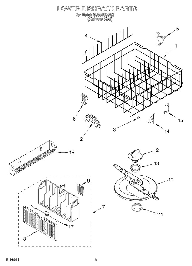 Diagram for GU980SCGS3