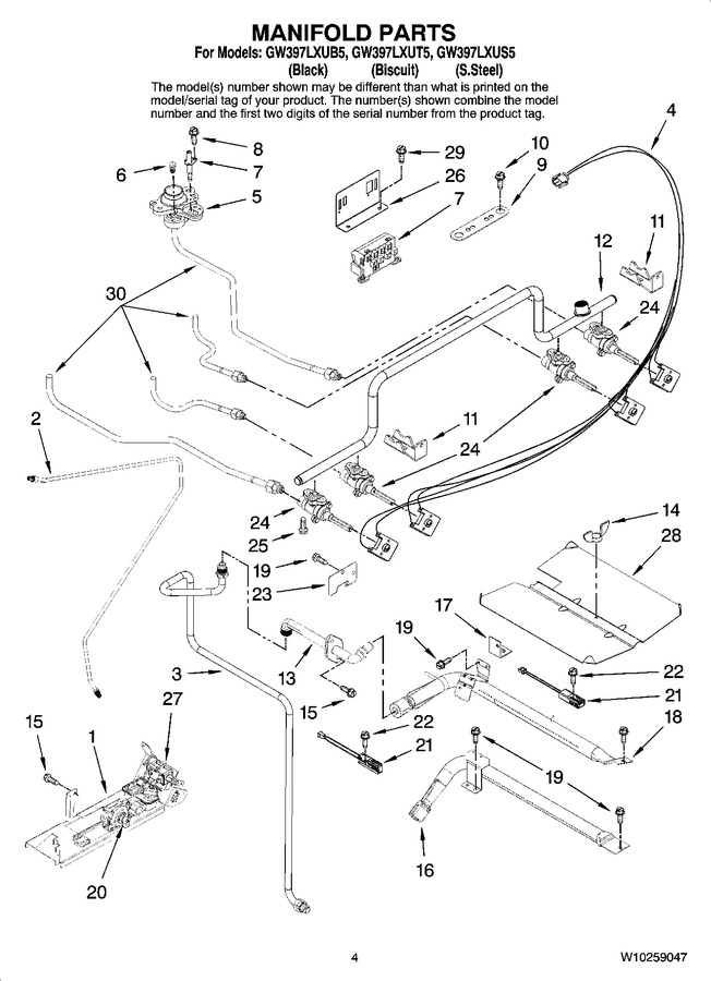 Diagram for GW397LXUS5