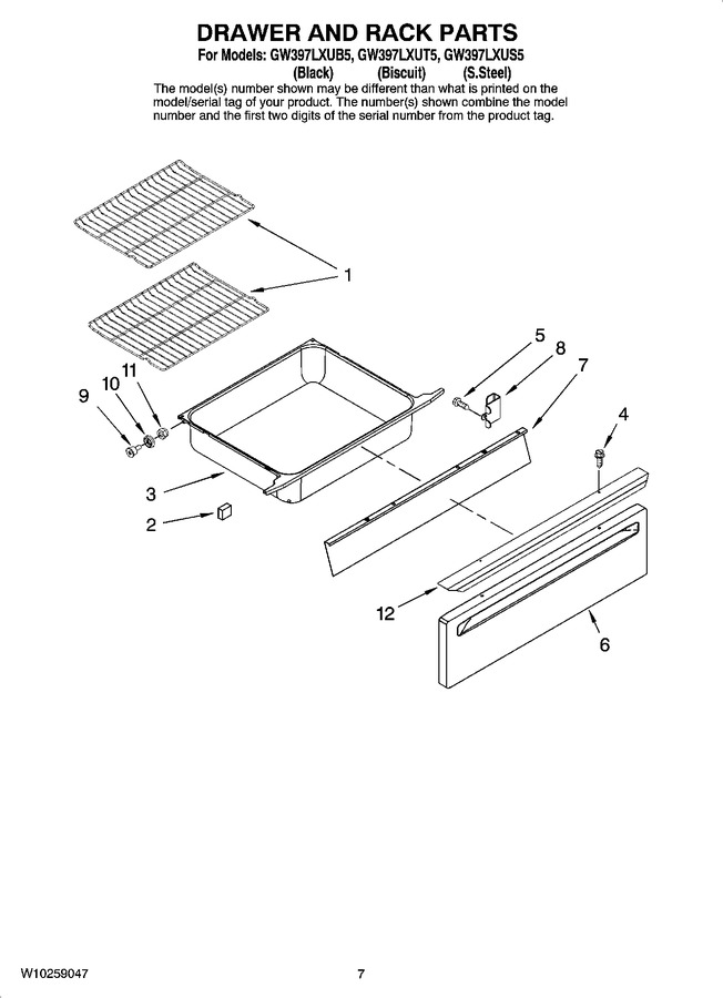 Diagram for GW397LXUS5
