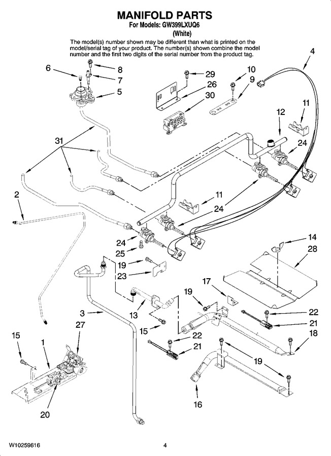 Diagram for GW399LXUQ6