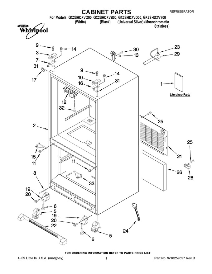 Diagram for GX2SHDXVY00