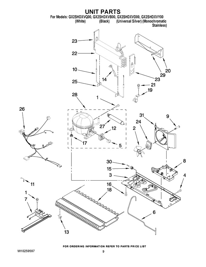 Diagram for GX2SHDXVY00