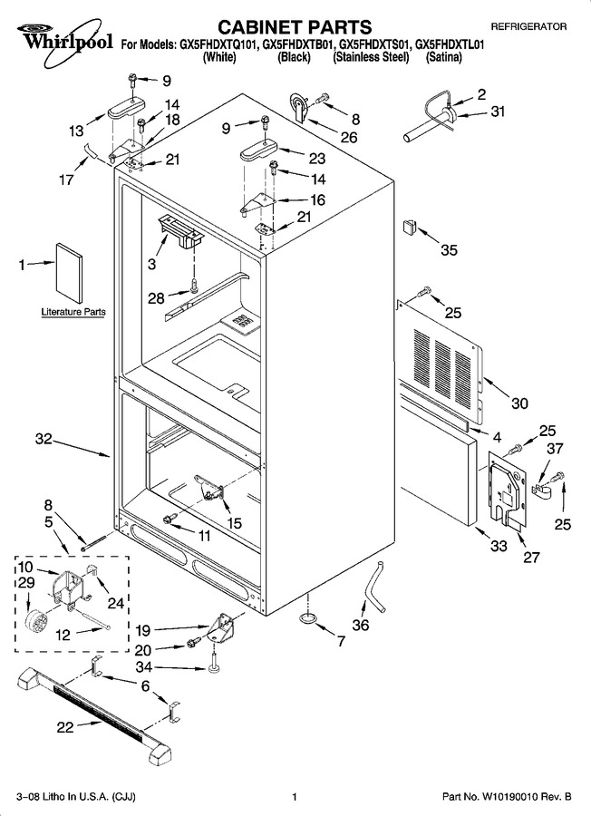 Diagram for GX5FHDXTB01