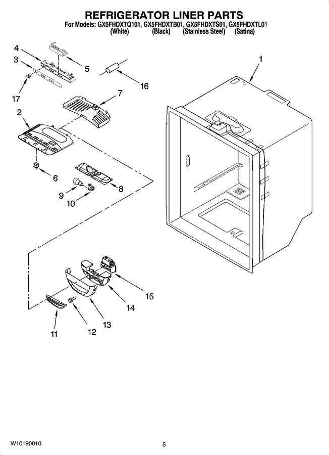 Diagram for GX5FHDXTB01