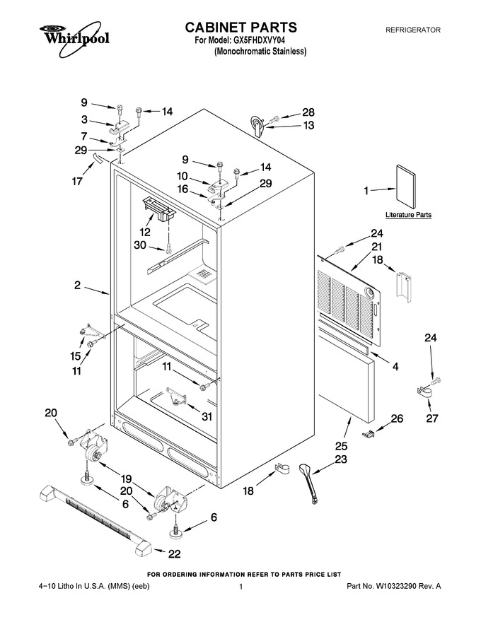 Diagram for GX5FHDXVY04