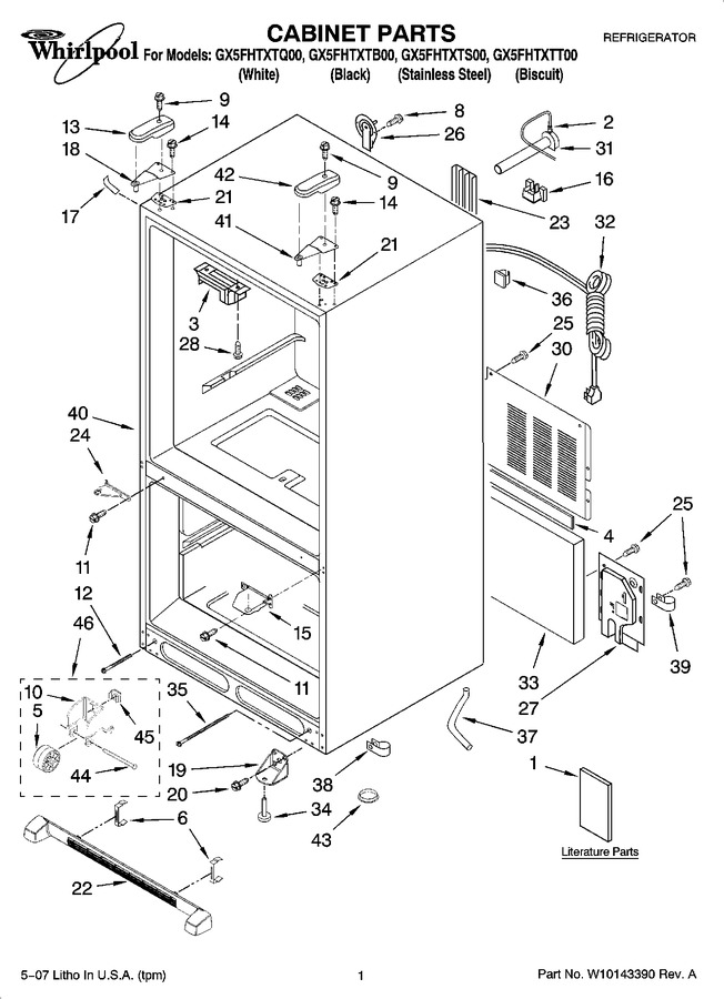 Diagram for GX5FHTXTQ00