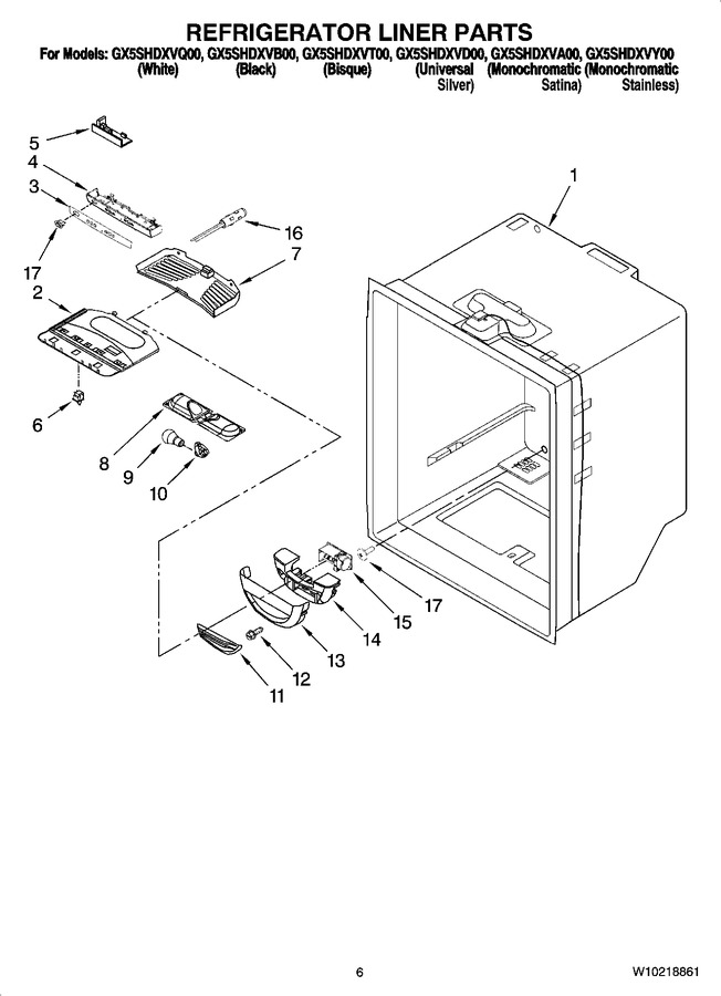 Diagram for GX5SHDXVA00