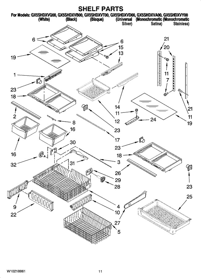Diagram for GX5SHDXVA00