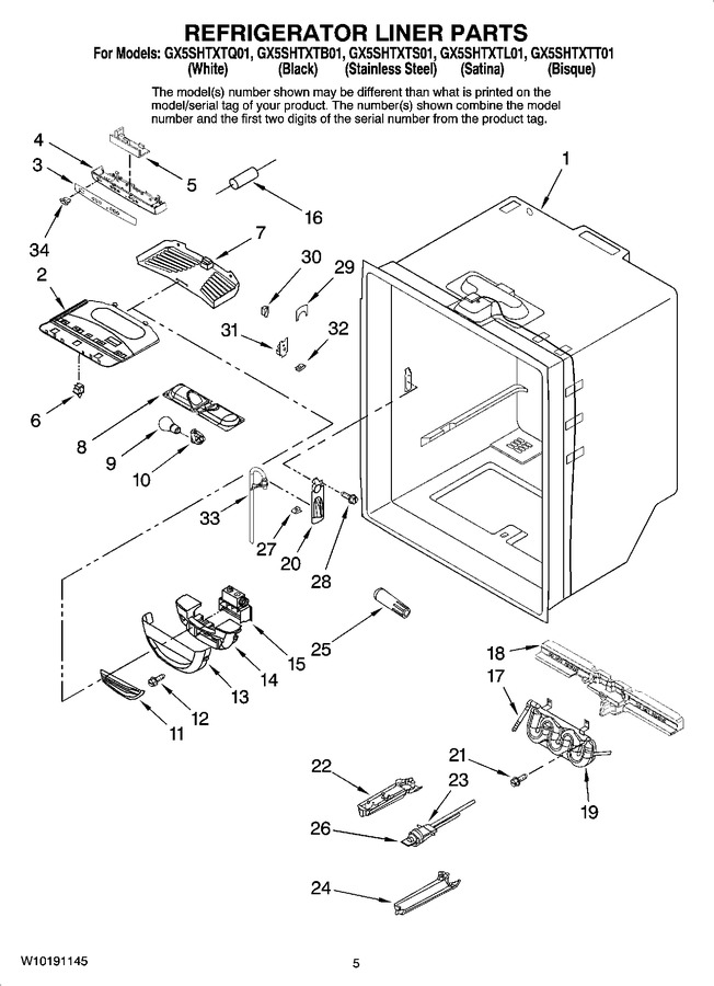 Diagram for GX5SHTXTT01
