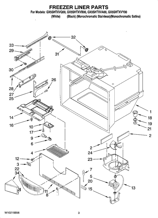 Diagram for GX5SHTXVY00