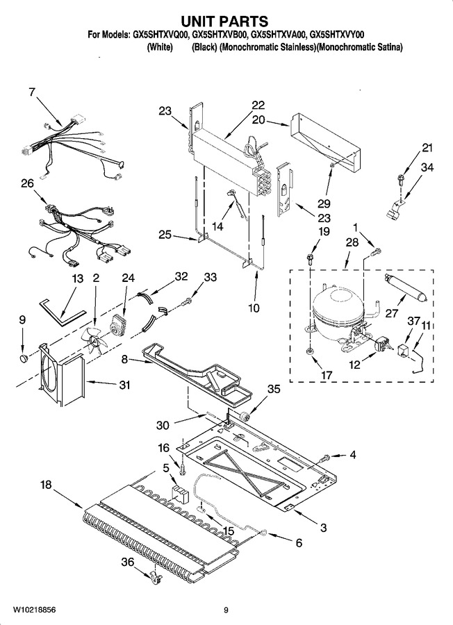 Diagram for GX5SHTXVB00