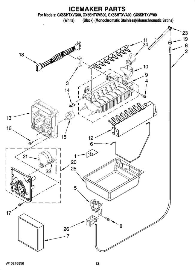 Diagram for GX5SHTXVB00