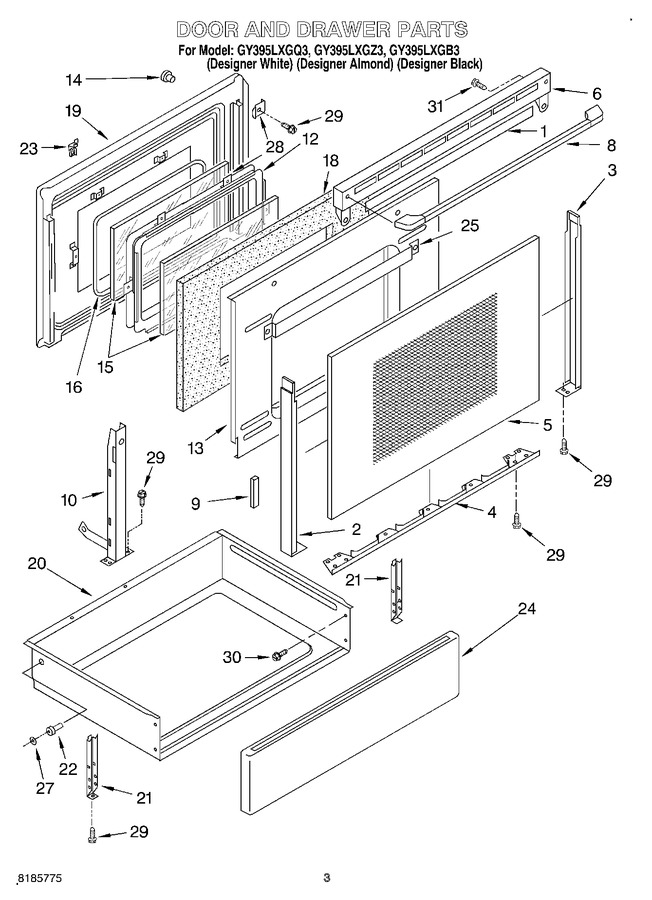 Diagram for GY395LXGZ3