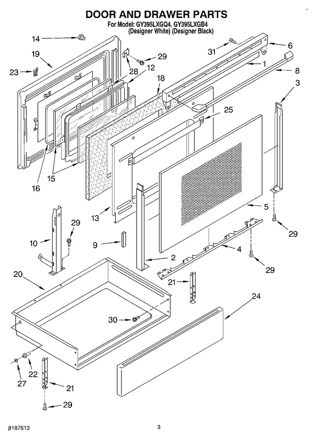 Diagram for GY395LXGB4