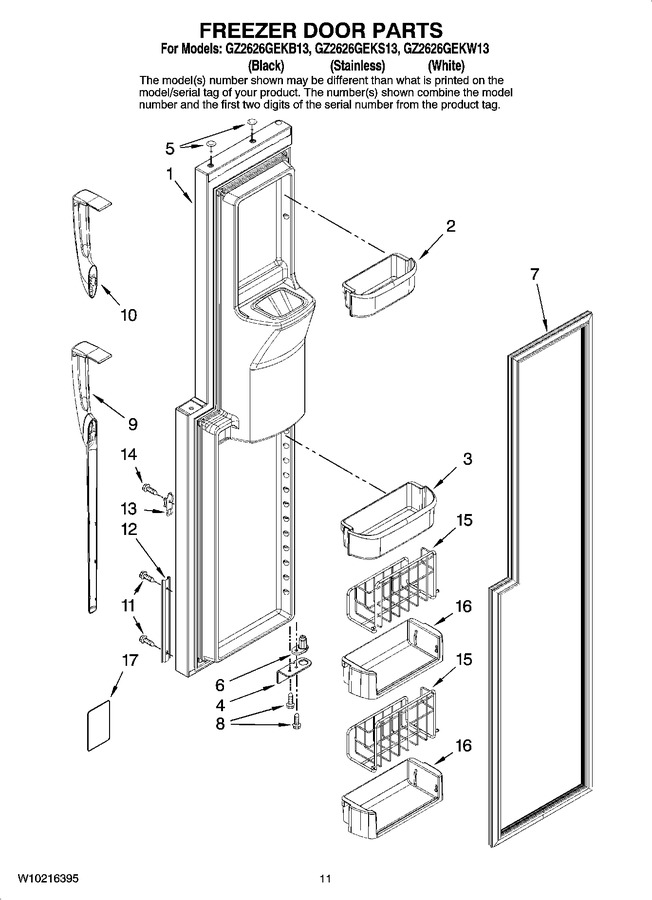 Diagram for GZ2626GEKW13