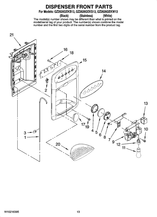 Diagram for GZ2626GEKW13