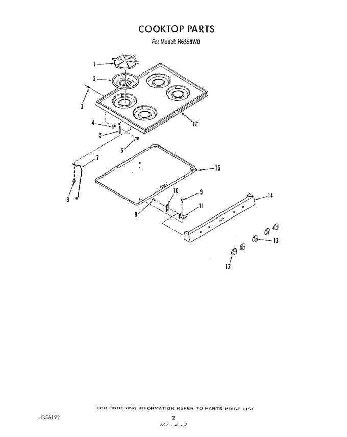 Diagram for H6358W0