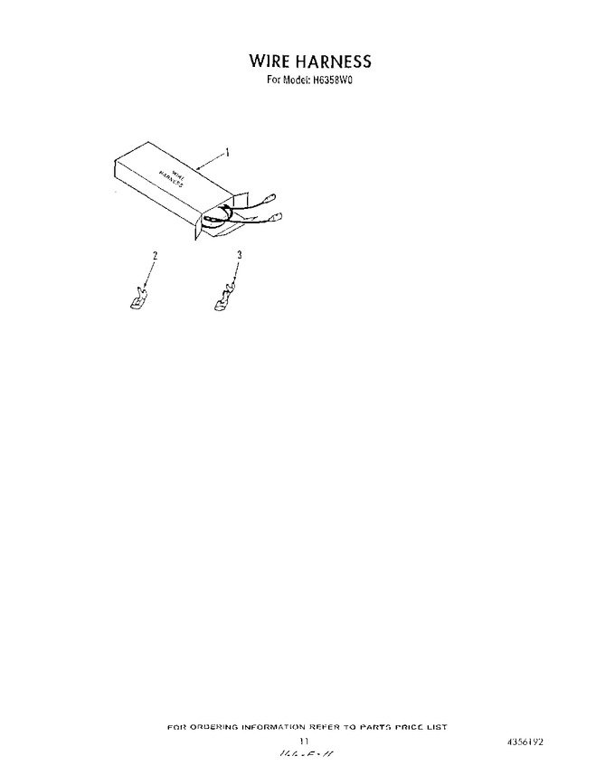 Diagram for H6358W0