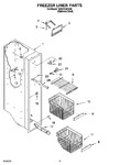 Diagram for 04 - Freezer Liner Parts