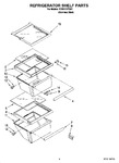 Diagram for 03 - Refrigerator Shelf Parts