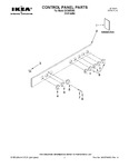 Diagram for 01 - Control Panel Parts