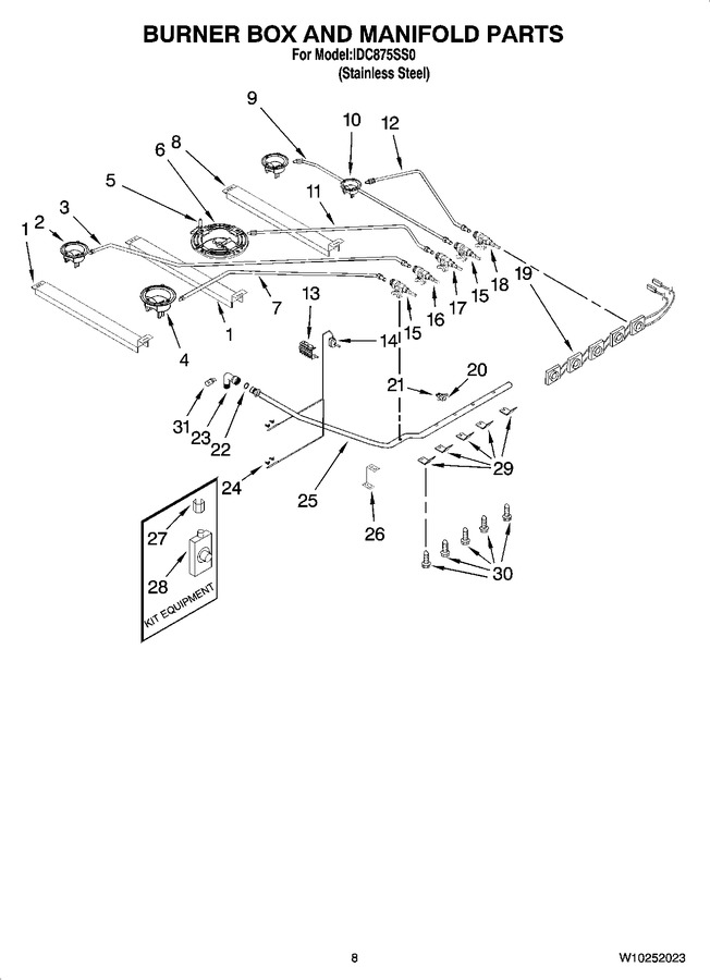 Diagram for IDC875SS0