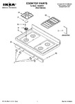 Diagram for 01 - Cooktop Parts