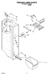 Diagram for 04 - Freezer Liner Parts